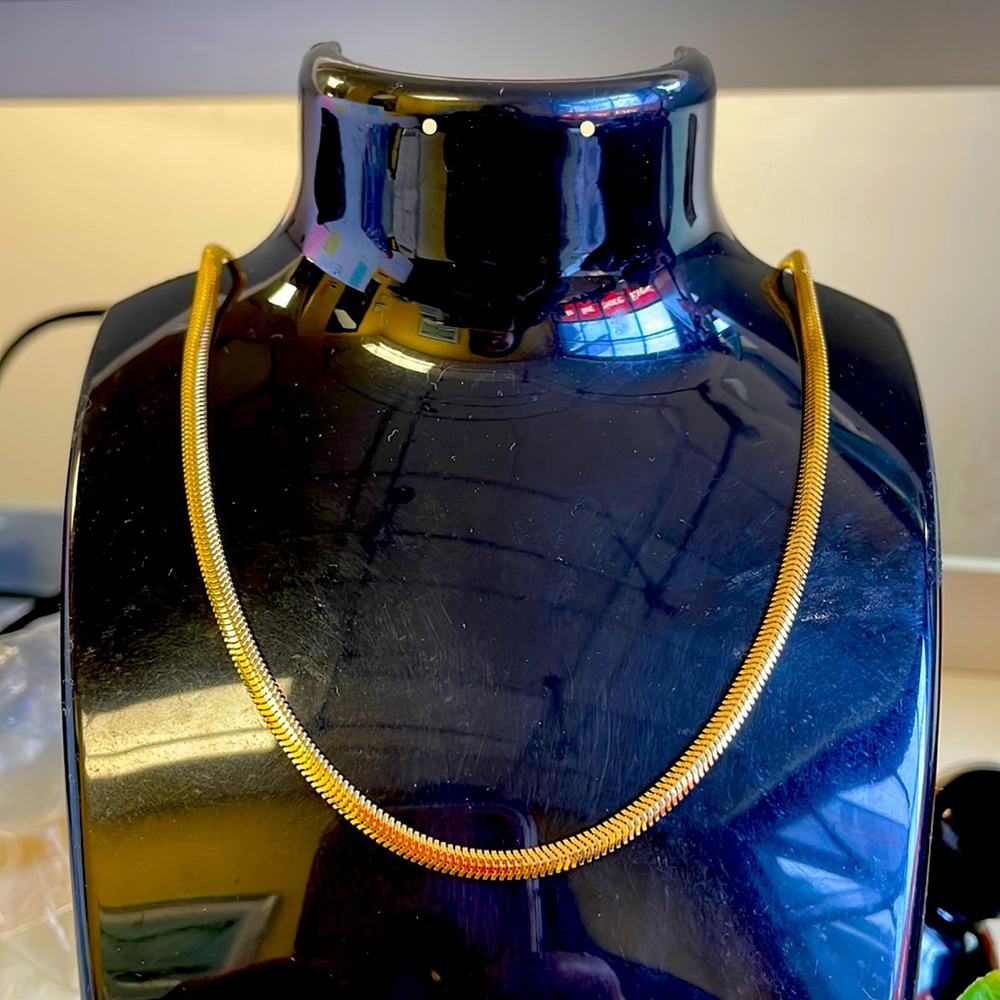 18k necklace gold size 18